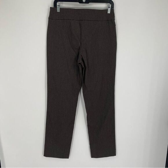 JM Collection Chocolate Brown Pull On Trousers size S - Picture 3 of 3